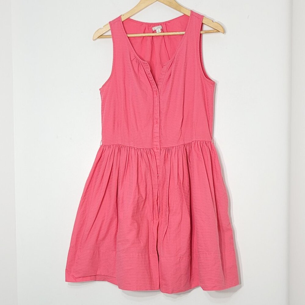 GAP Vintage Coral Pink 100% Cotton Casual Sleeveless Lightweight Dress Size 8